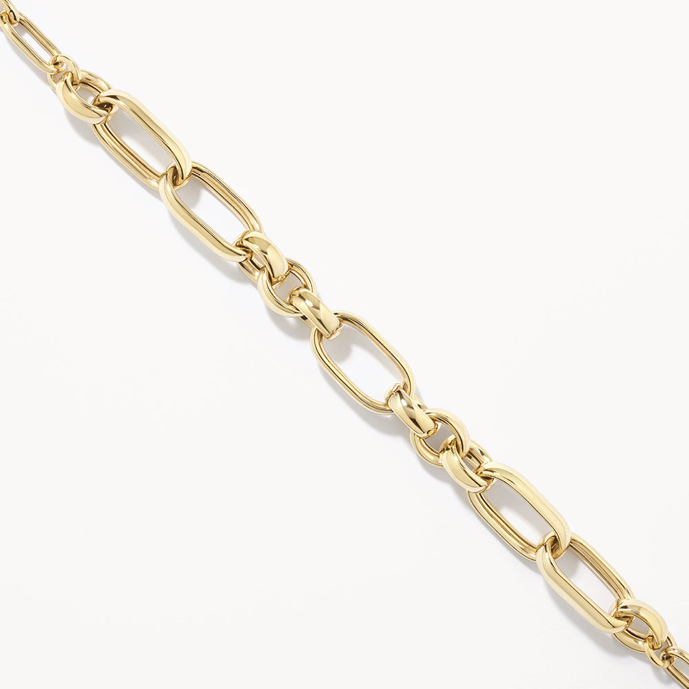 Chunky Paperclip Chain Necklace in Gold