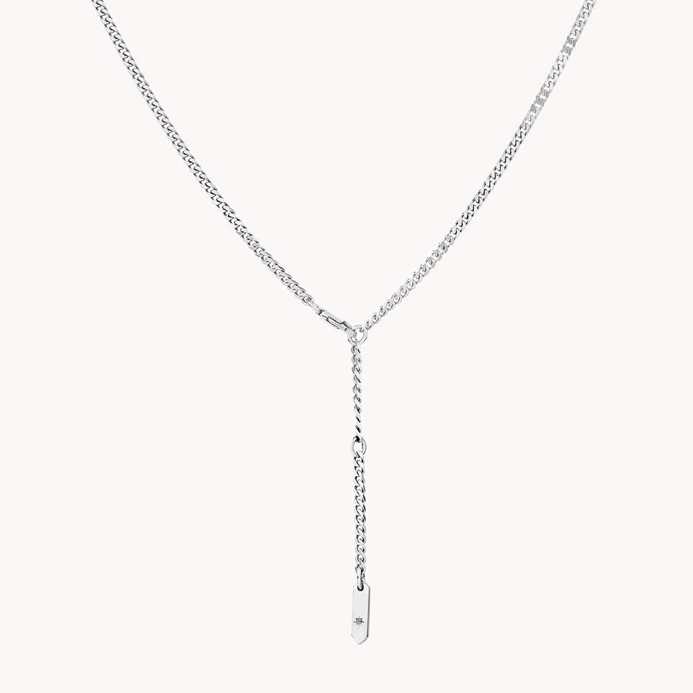 Medley Necklace Classic Curb Chain Necklace in Silver