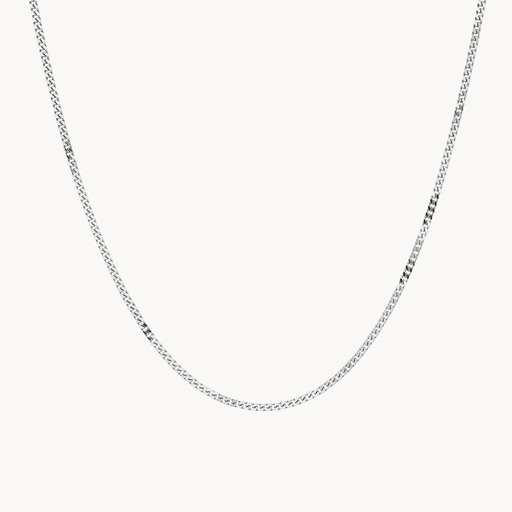 Medley Necklace Classic Curb Chain Necklace in Silver