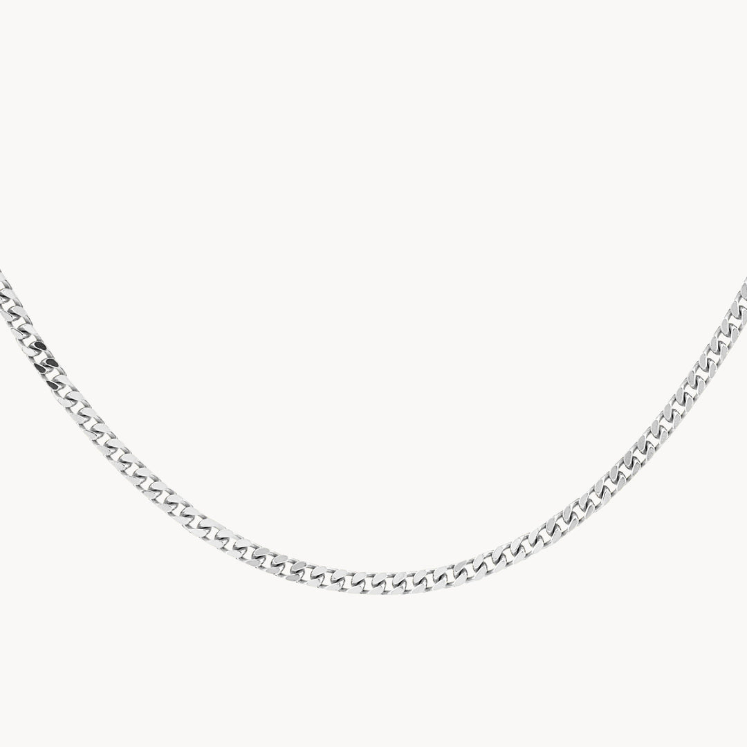Classic Curb Chain Necklace in Silver Medley Jewellery