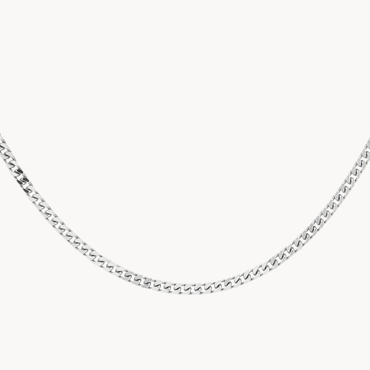 Medley Necklace Classic Curb Chain Necklace in Silver