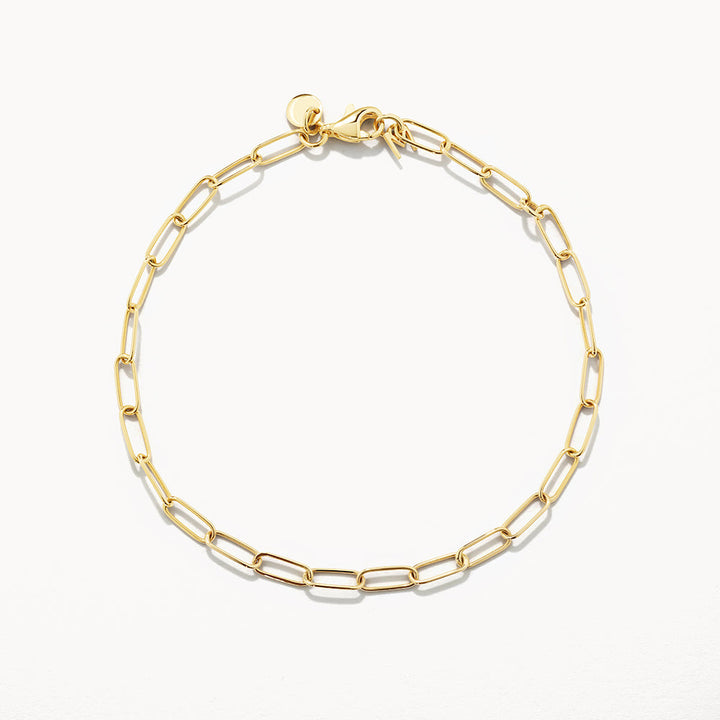 Medley Bangle/Bracelet Classic Paperclip Chain Bracelet in 10k Gold