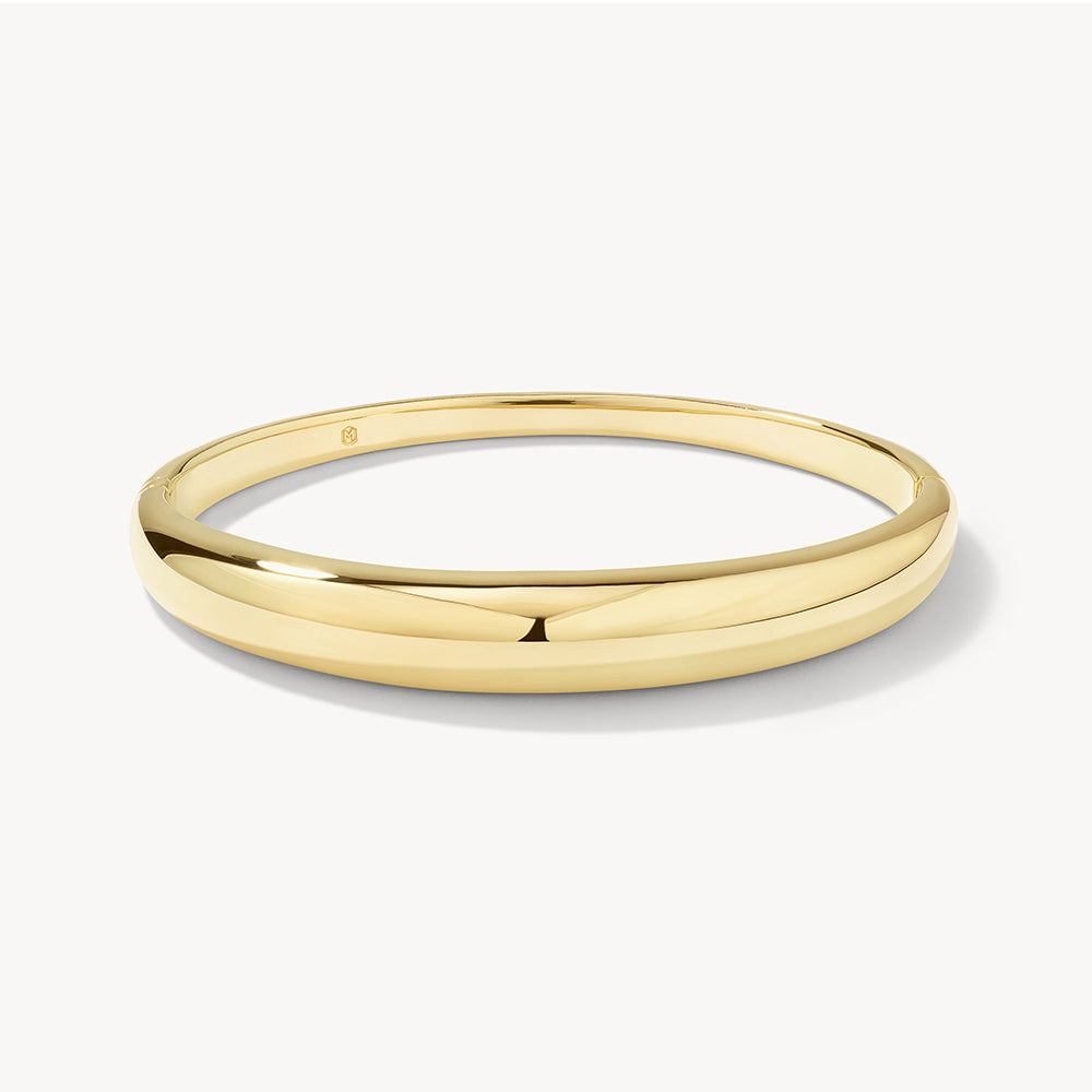Curve Dome Bangle in Gold