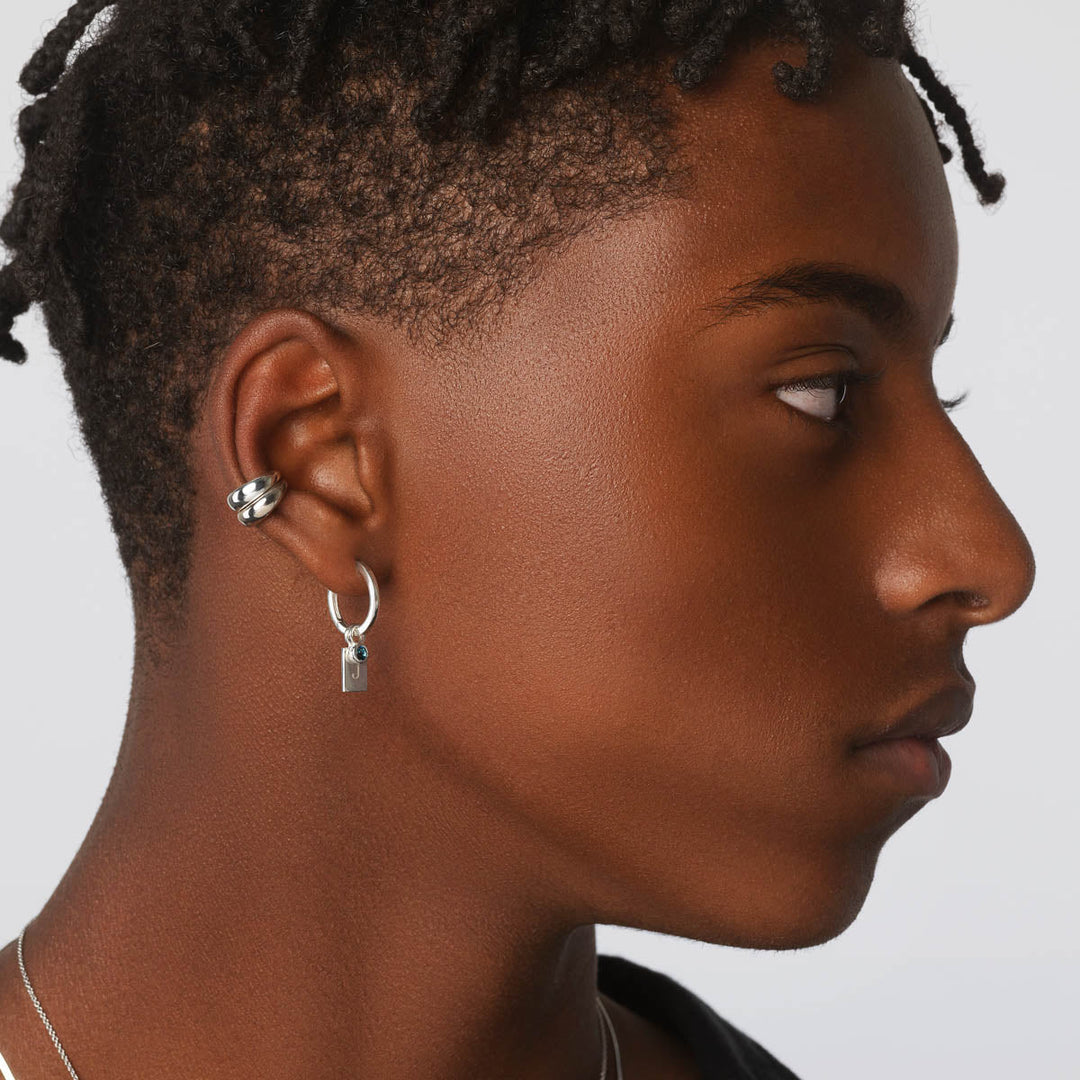 Medley Earrings Curve Single Ear Cuff in Silver