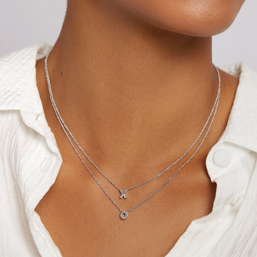 Buy Leafy Alphabet O Diamond Necklace Online | CaratLane