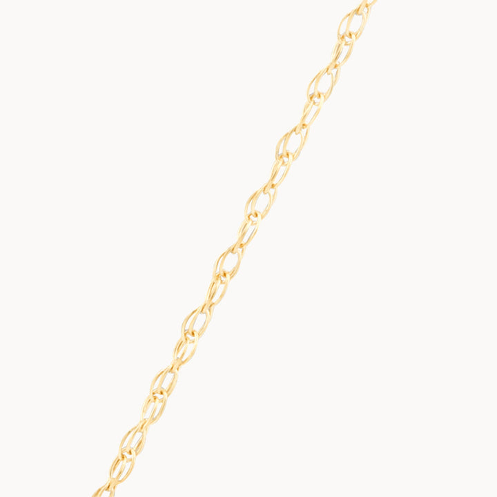 Medley Necklace Diamond Letter Q Necklace in 10k Gold