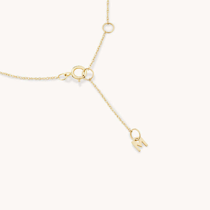 Medley Necklace Diamond Letter R Necklace in 10k Gold