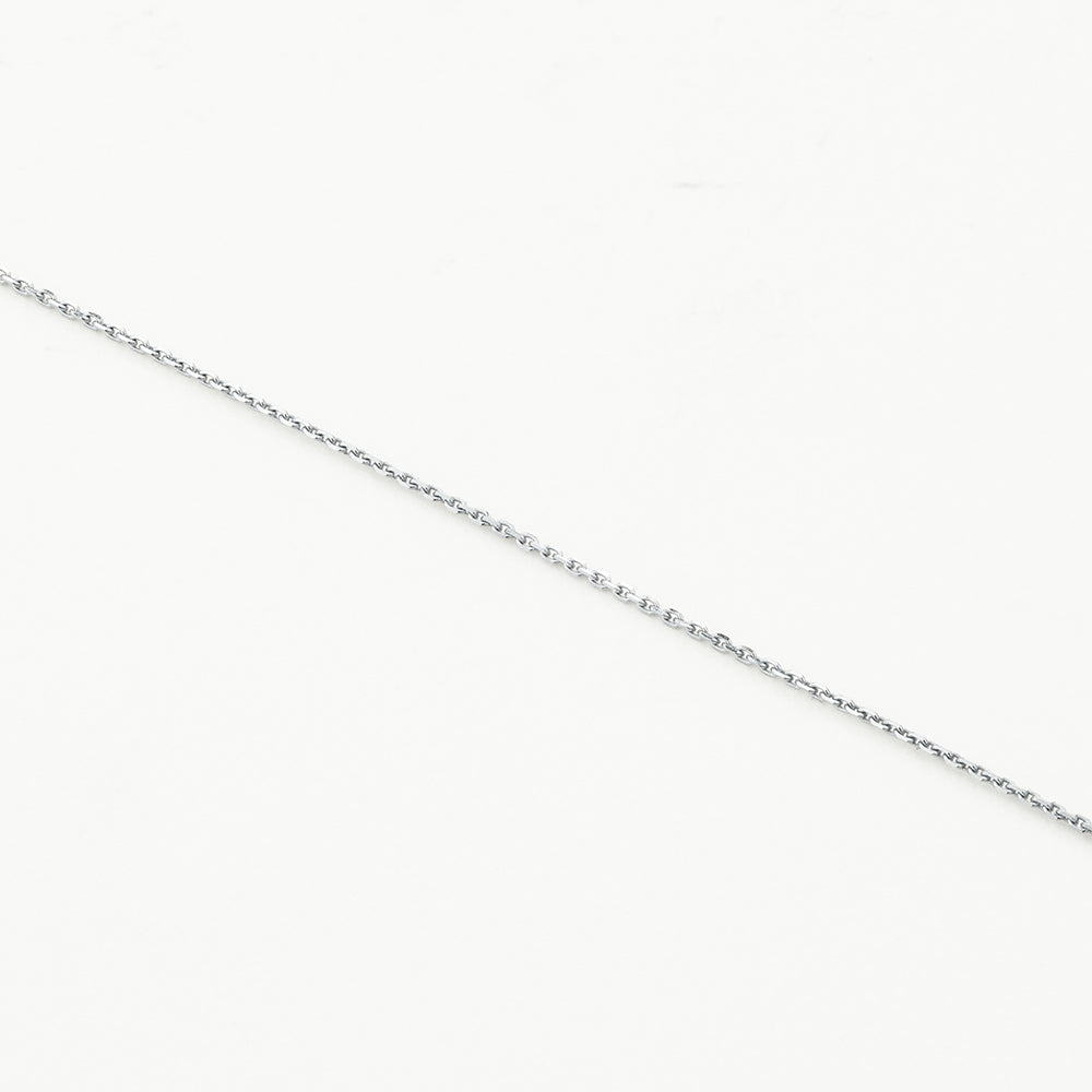 Medley Necklace Diamond Letter R Necklace in Silver