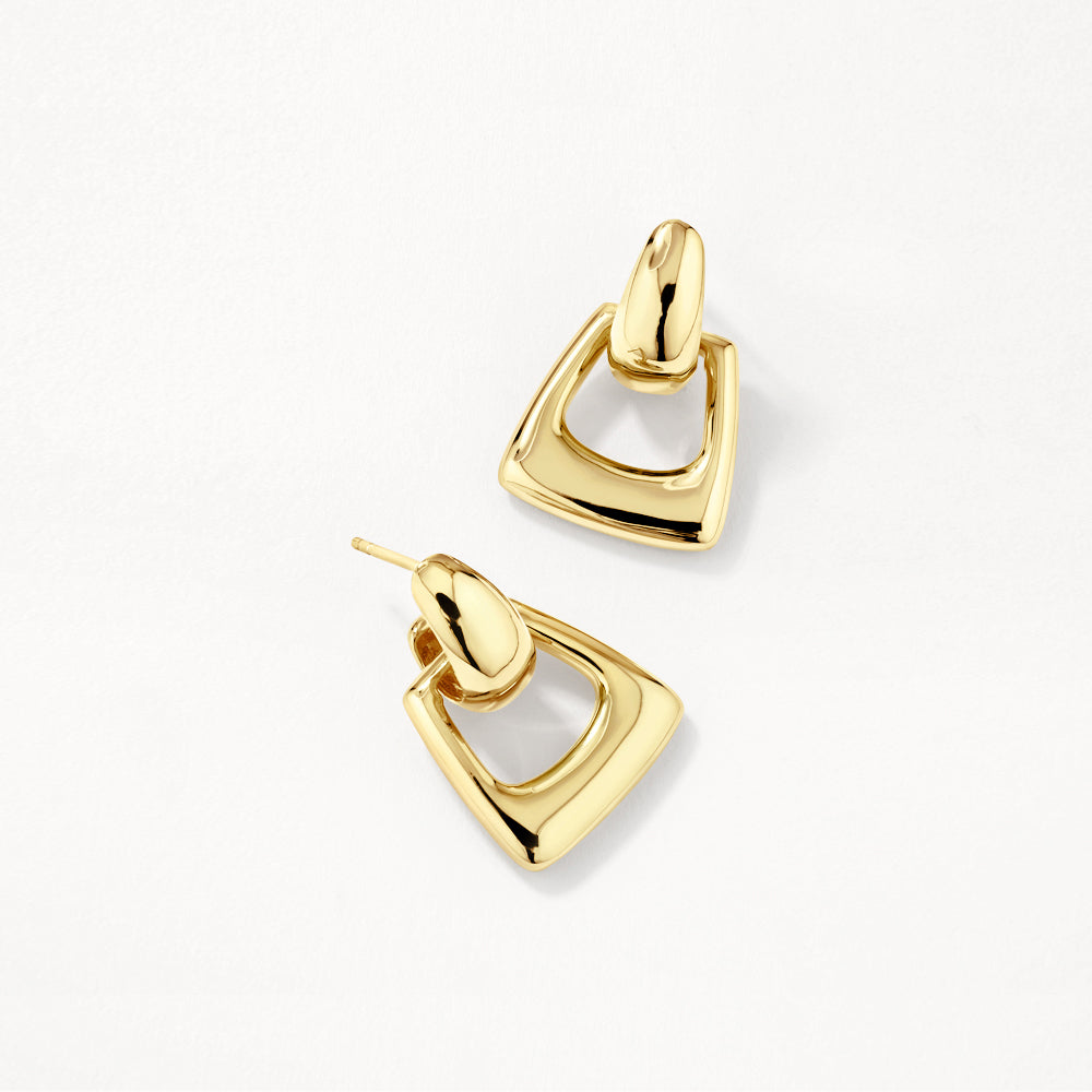 Medley Earrings Medley x Dinnara Doorknocker Hoop Stud Earrings in Gold