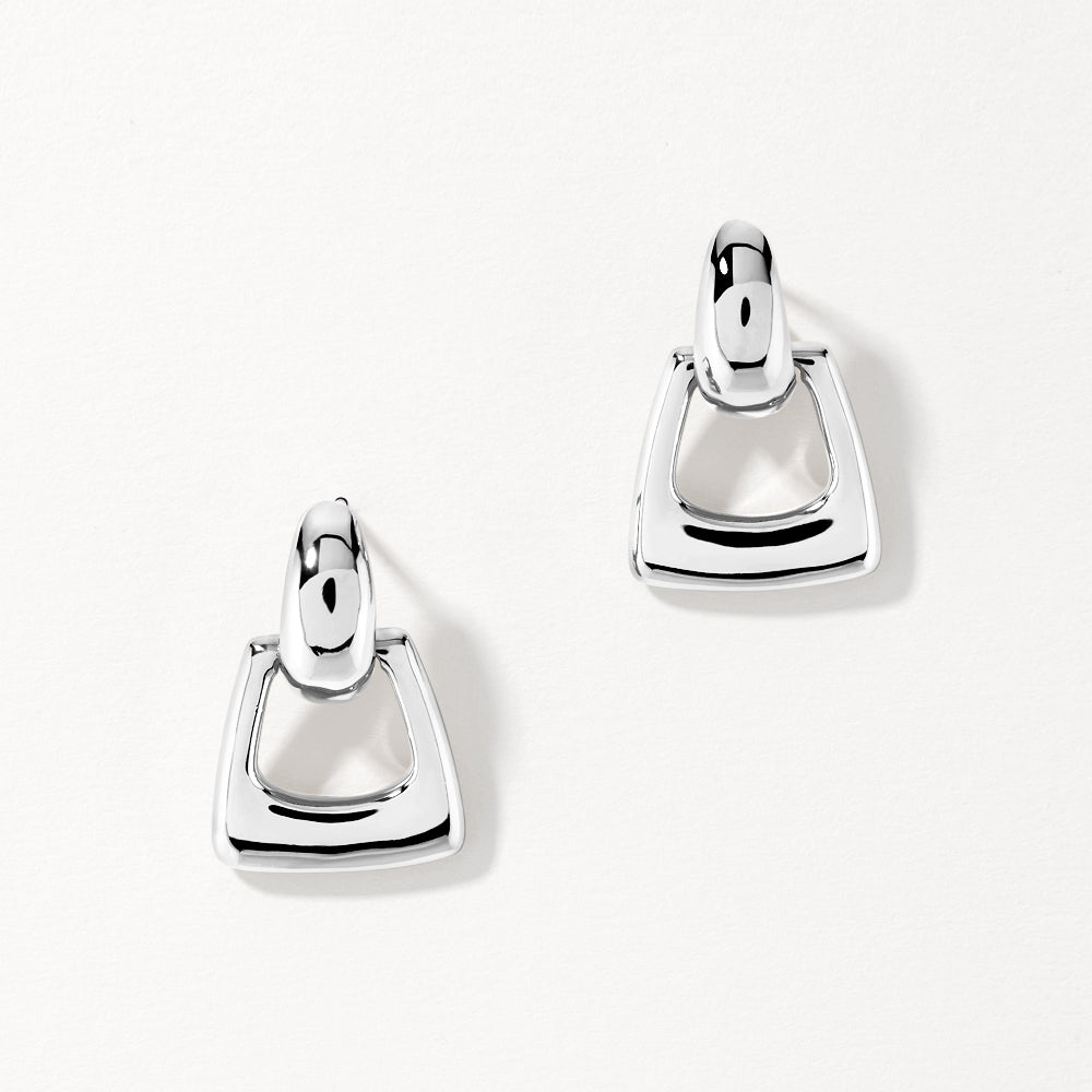 Medley Earrings Medley x Dinnara Doorknocker Hoop Stud Earrings in Silver