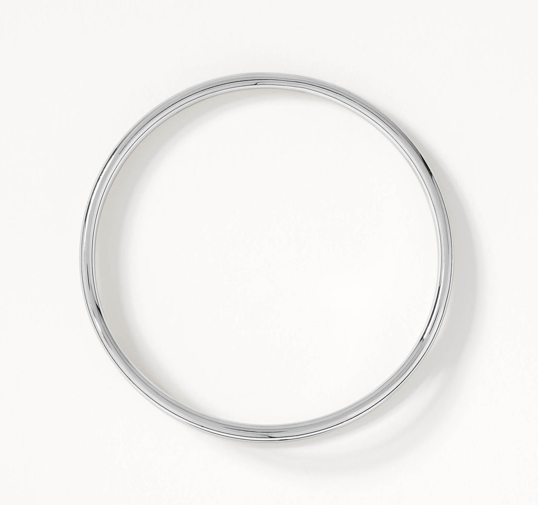 Medley Bangle/Bracelet Double Band Split Bangle in Silver