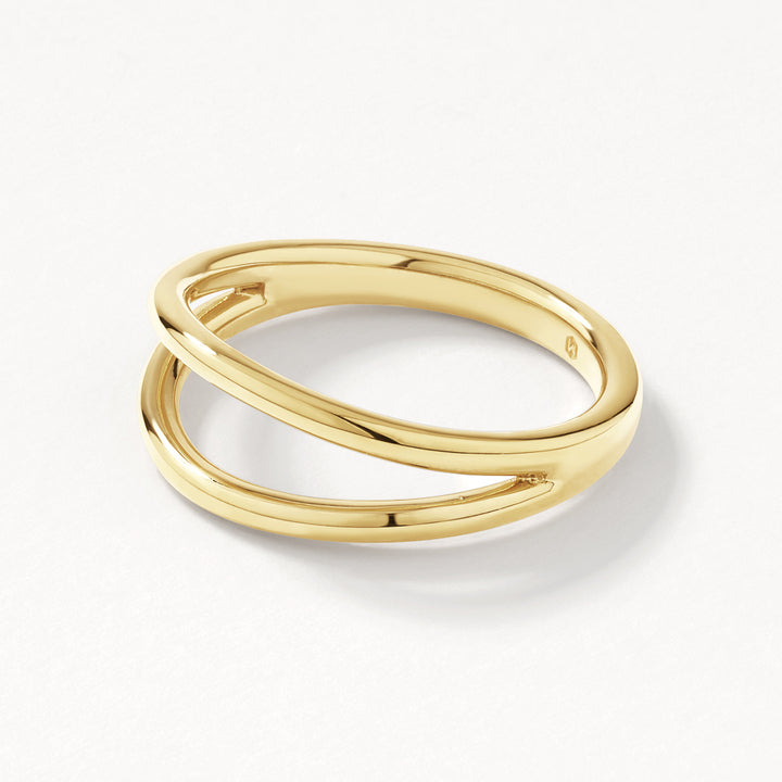 Medley Ring Double Band Split Ring  in Gold