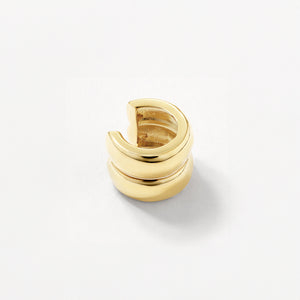 Medley Earrings Double Curve Ear Cuff in Gold