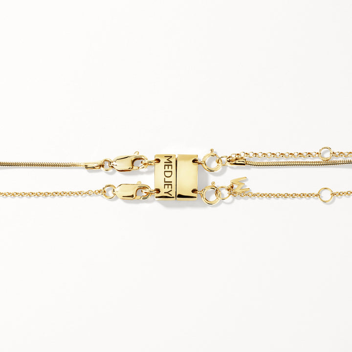 Medley Accessory Double Necklace Connector in Gold