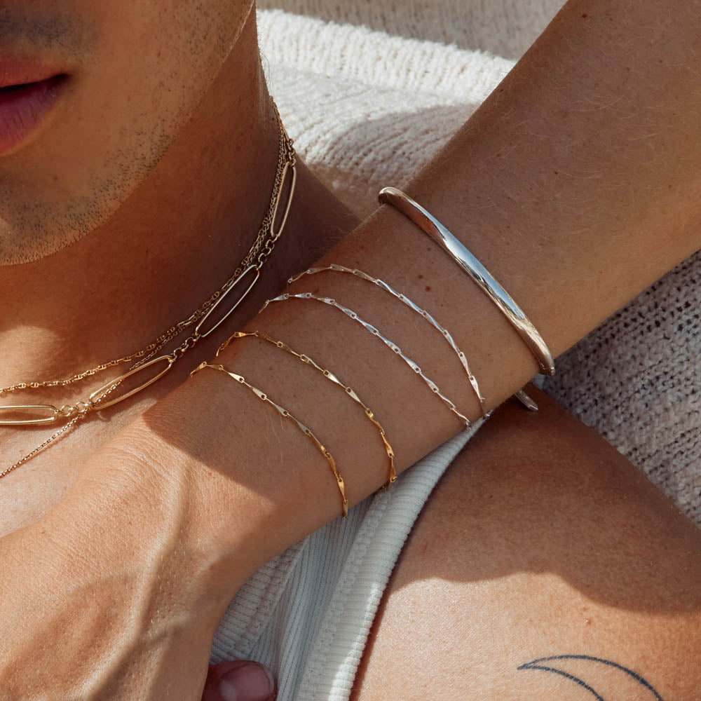 Solid 14K Gold Jonas Ornate Twisted Chain Bracelet | Fine Jewelry |  Adornmonde