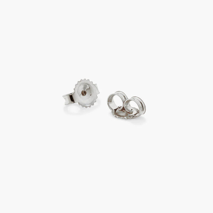 Medley Earrings Drop Curb Chain Stud Earrings in Silver