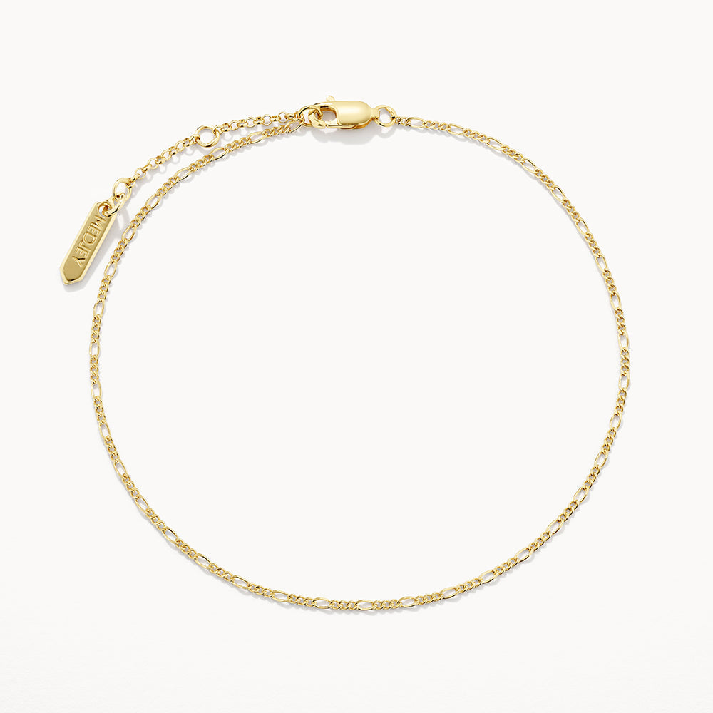 Figaro Chain Anklet in Gold