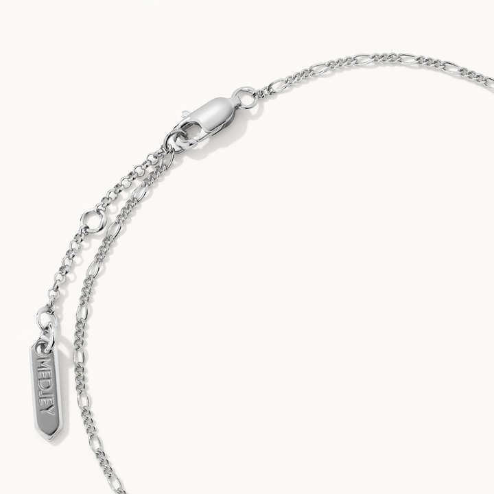 Medley Anklet Figaro Chain Anklet in Silver