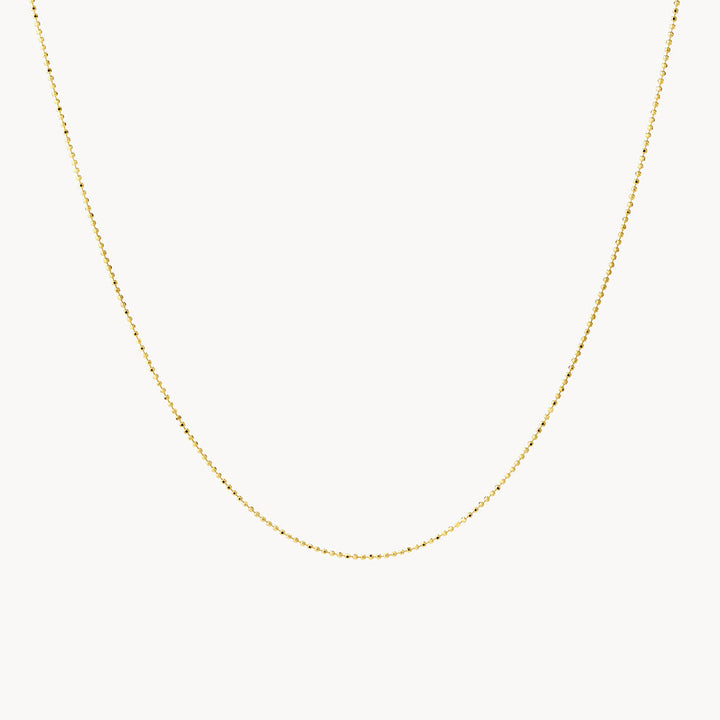 Medley Necklace Fine Bead Chain in 10k Gold