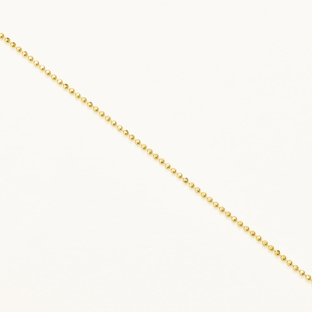Medley Necklace Fine Bead Chain in 10k Gold