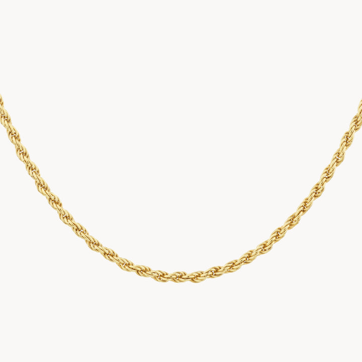 Medley Necklace Fine Rope Chain Necklace in Gold