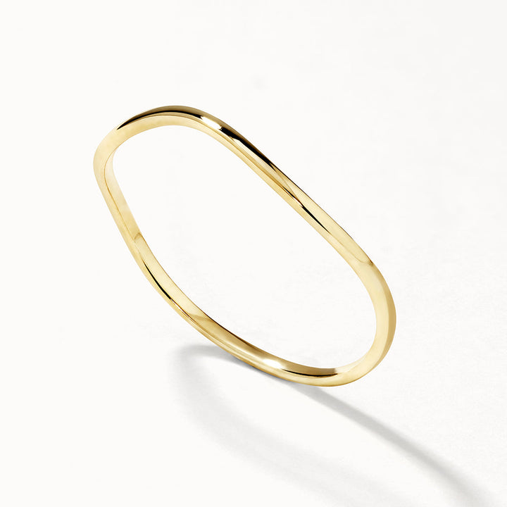 Medley Ring Fine Wave Stacker Ring in 10k Gold