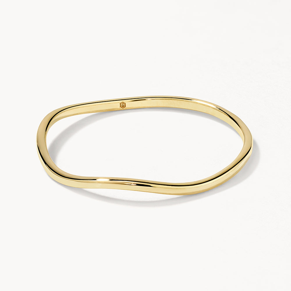 Fine Wave Stacker Ring in 10k Gold