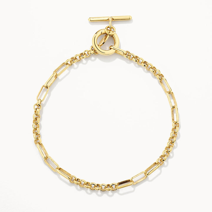 Medley Bangle/Bracelet Fob Fundamental Chain Bracelet in Gold