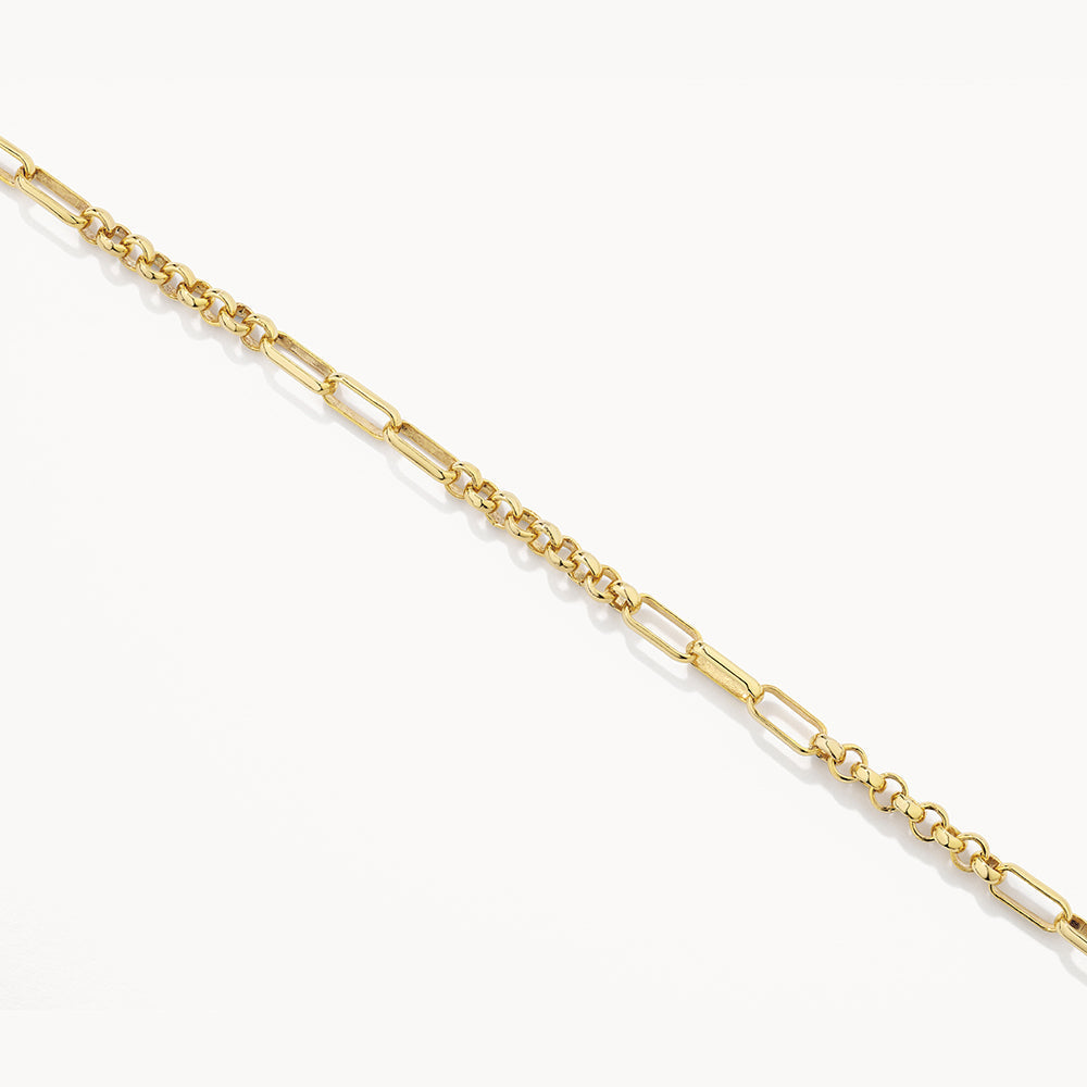 Fob Fundamental Chain Bracelet in Gold