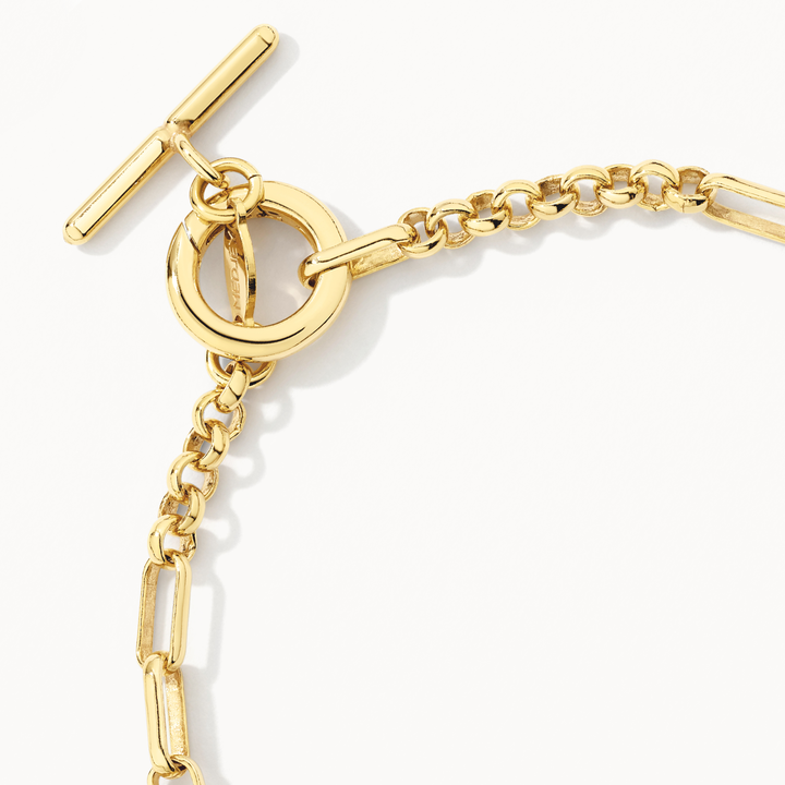 Medley Bangle/Bracelet Fob Fundamental Chain Bracelet in Gold