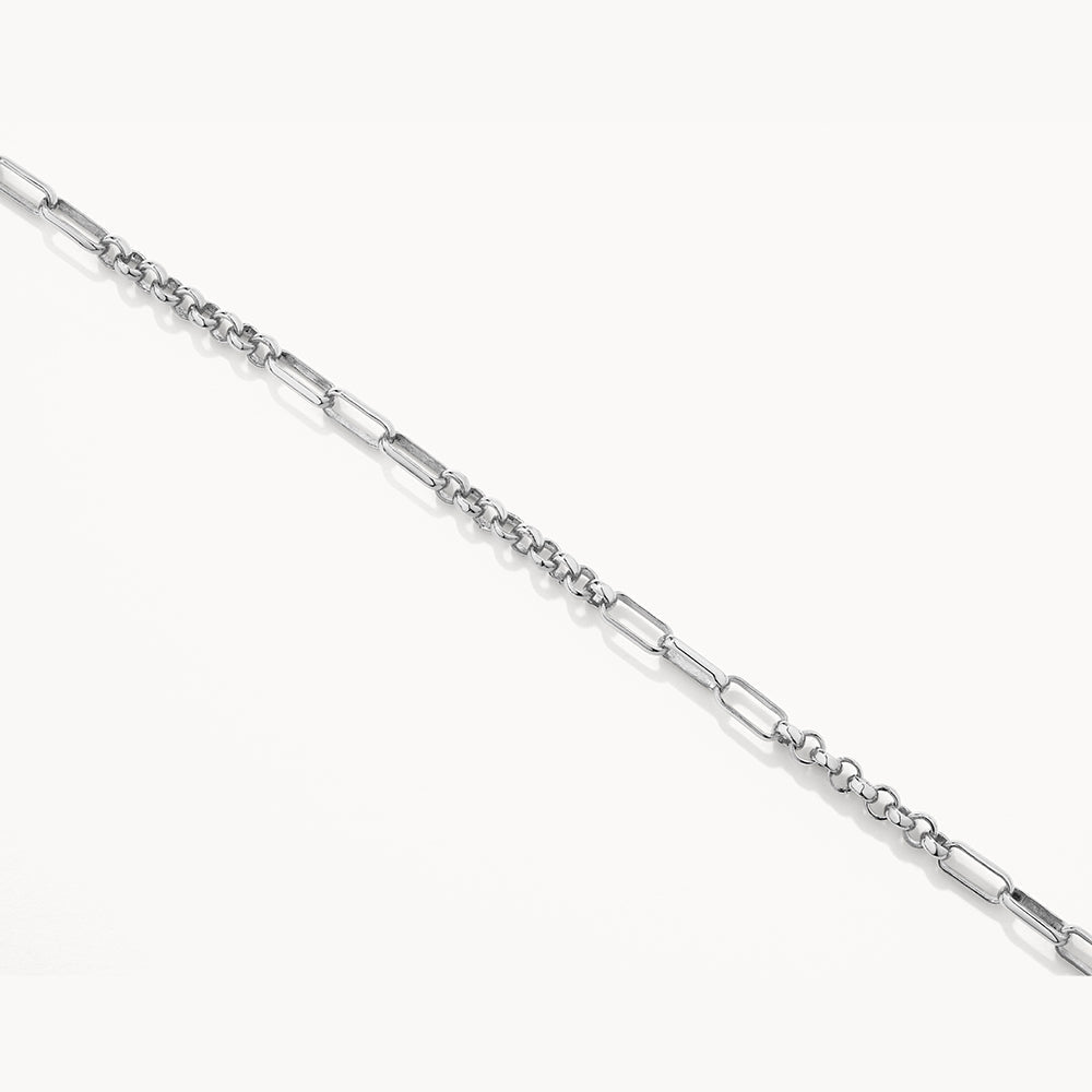 Fob Fundamental Chain Bracelet in Silver
