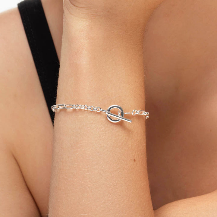 Fob Fundamental Chain Bracelet in Silver