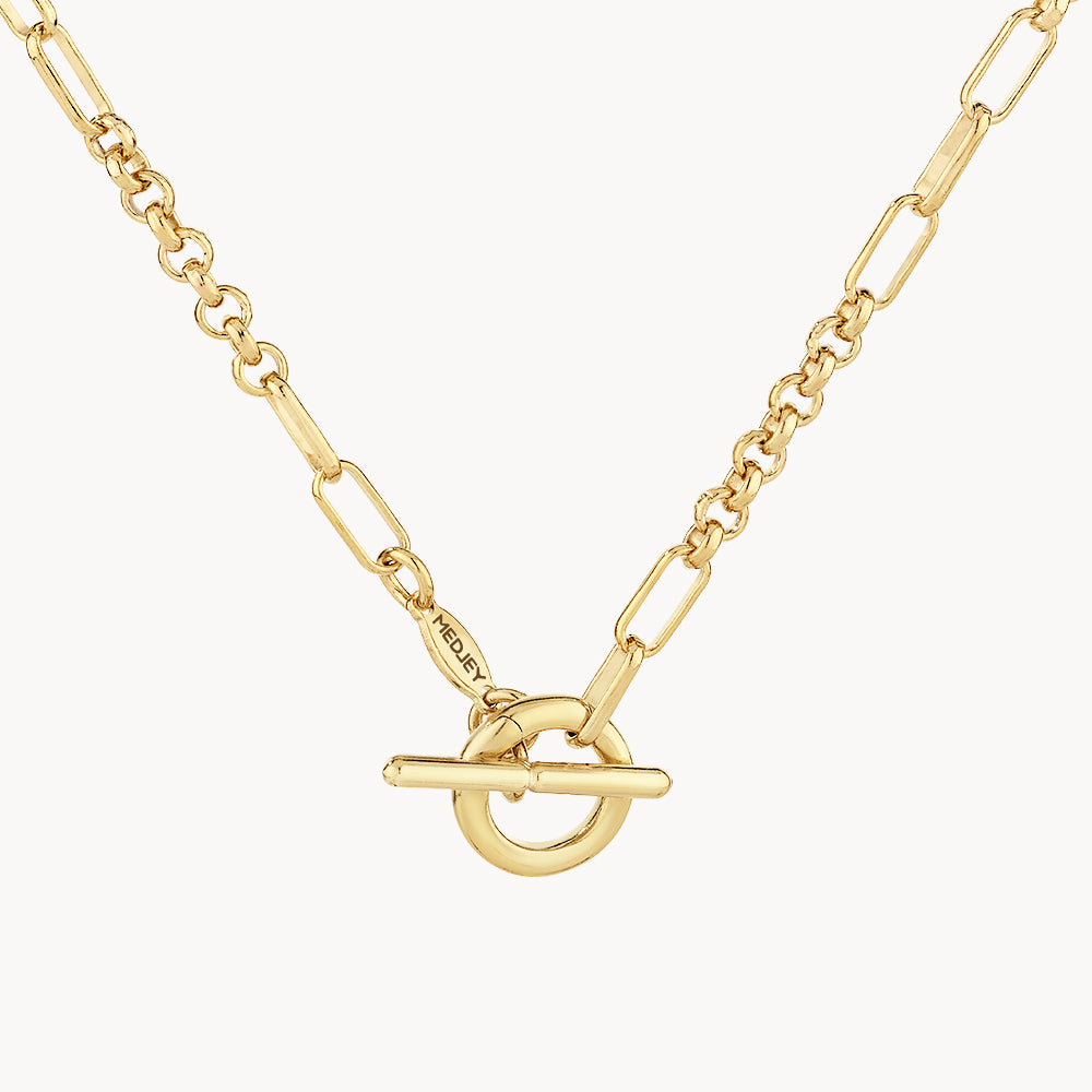 Medley Necklace Fob Fundamental Chain Necklace in Gold