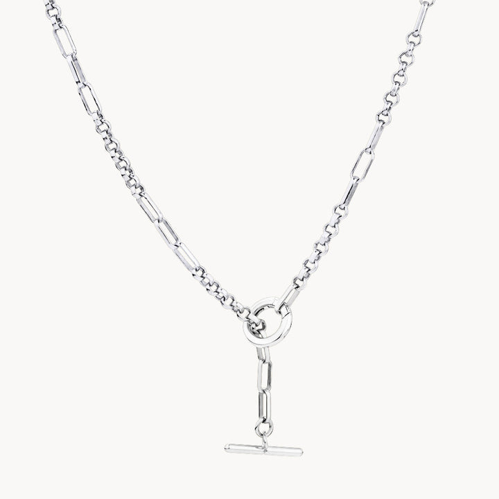 Medley Necklace Fob Fundamental Chain Necklace in Silver