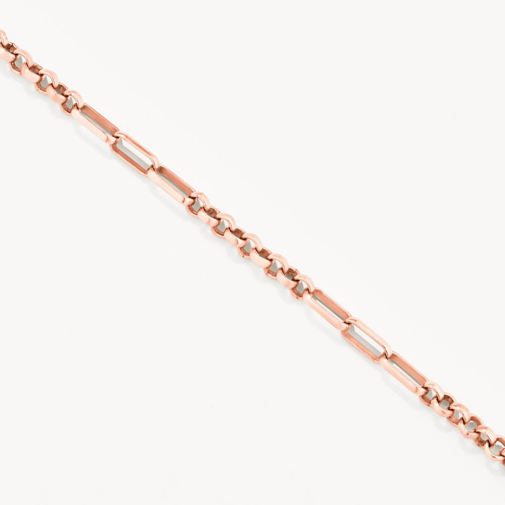 Fob Fundamental Chain Necklace in Rose Gold