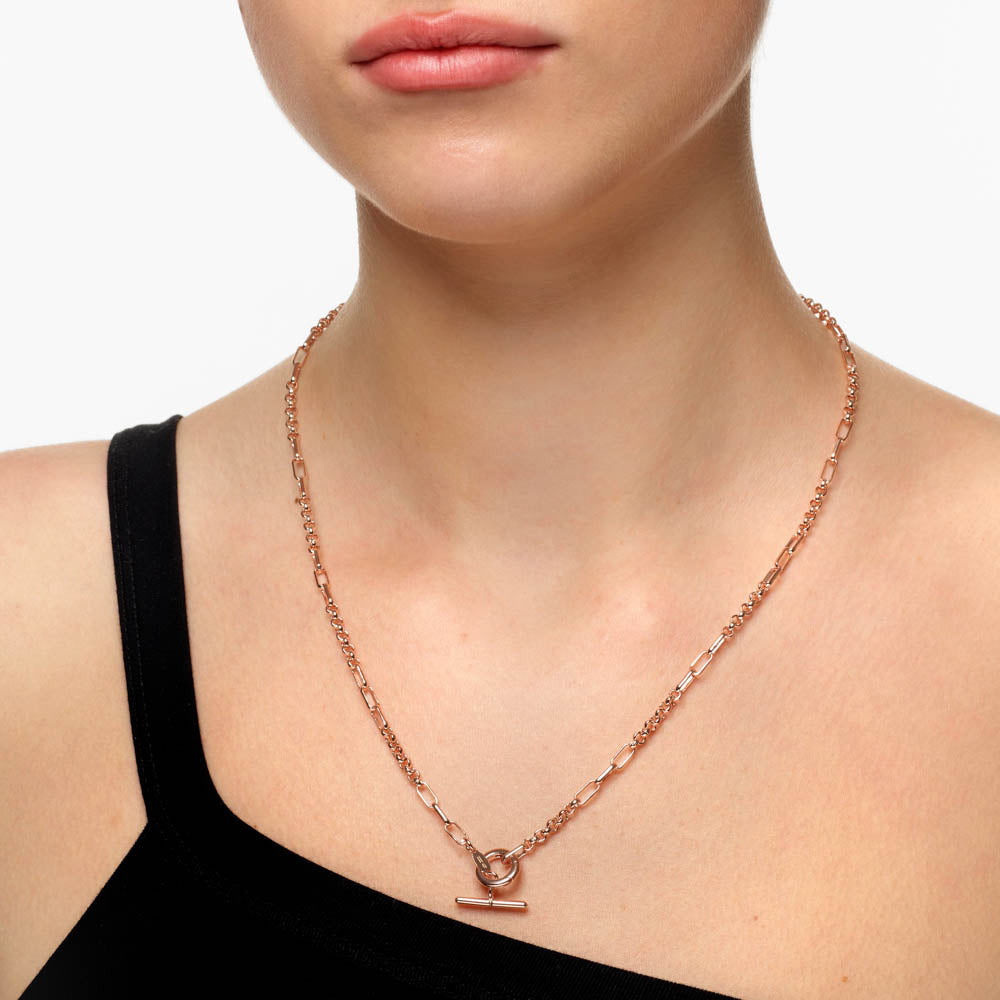 55cm rose online gold chain