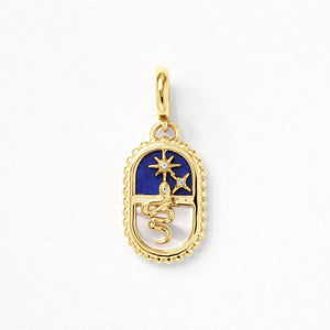 Medley Pendant Gemstone Serpent Tablet Pendant in Gold