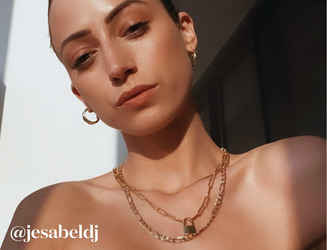 Medley Necklace Go Figaro Chain in 10k Gold