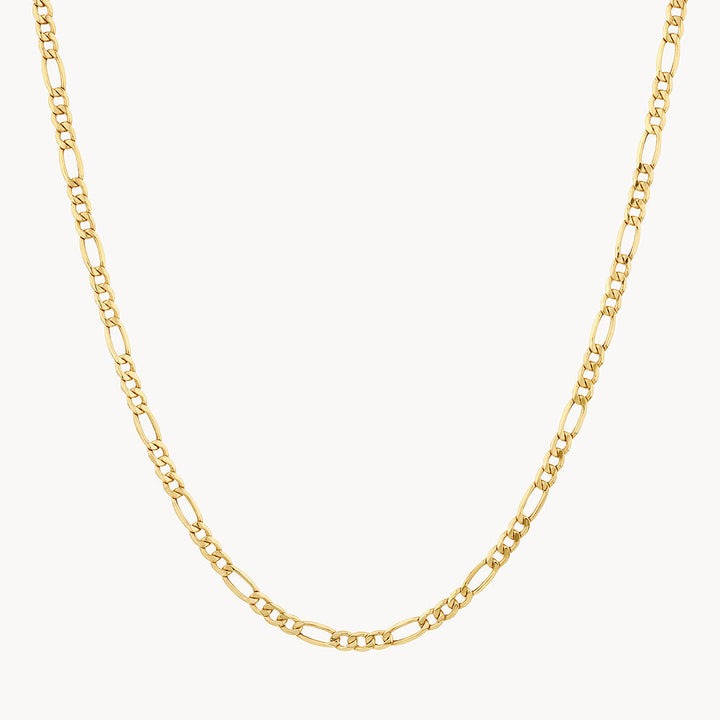 Medley Necklace Go Figaro Chain in 10k Gold
