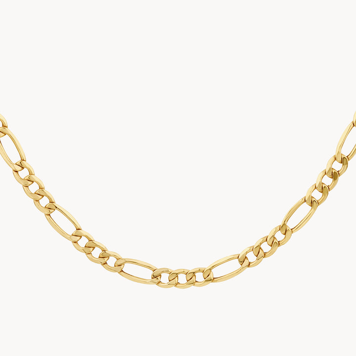 Medley Necklace Go Figaro Chain in 10k Gold