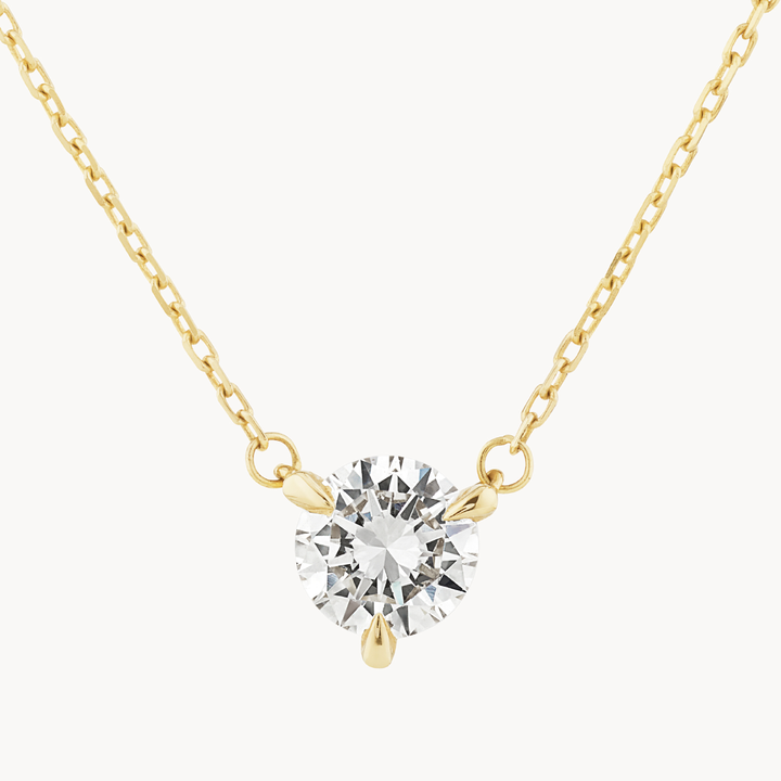 Medley Necklace Laboratory-Grown Diamond 0.50ct Round Necklace in 10k Gold