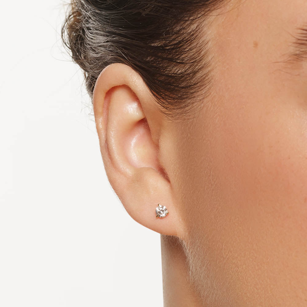 Medley Earrings Laboratory Grown Diamond 0.50ct Round Stud Earrings in 10k Gold