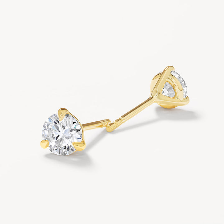 Medley Earrings Laboratory Grown Diamond 0.75ct Round Stud Earrings in 10k Gold