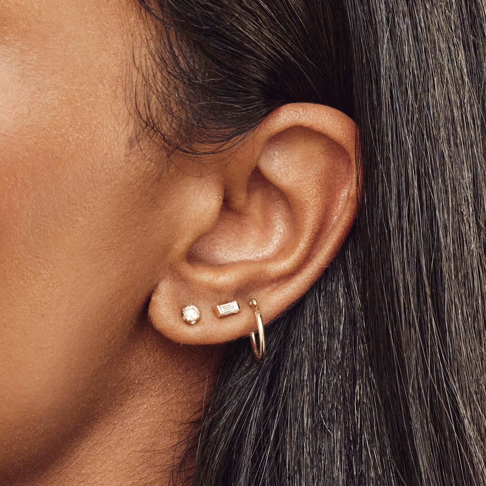 Medley Earrings Laboratory Grown Diamond Round Stud Earrings in 10k Gold