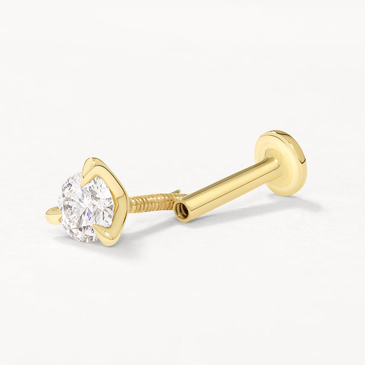 Medley Earrings Laboratory Grown Diamond 0.10ct Helix Single Stud Earring in 10k Gold