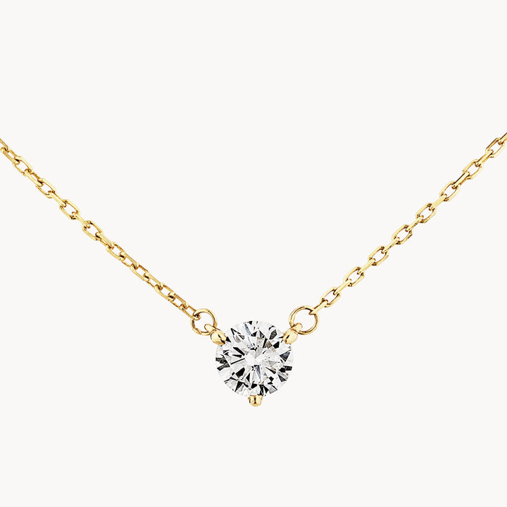 Medley Necklace Laboratory-Grown Diamond 0.20ct Round Necklace in 10k Gold