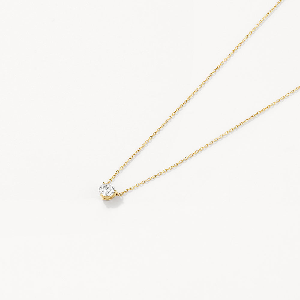 Medley Necklace Laboratory-Grown Diamond 0.20ct Round Necklace in 10k Gold