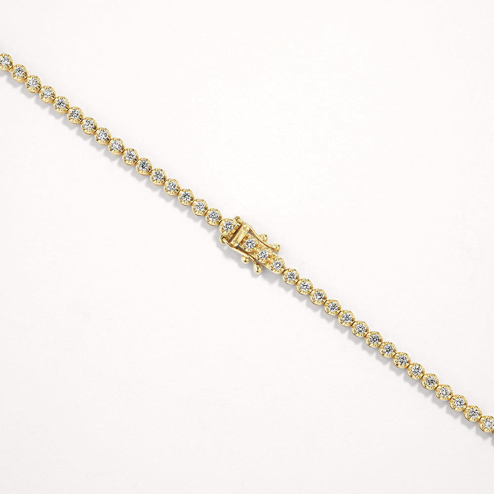 Medley Necklace Laboratory Grown Diamond 4.00ct Tennis Necklace in 10k Gold