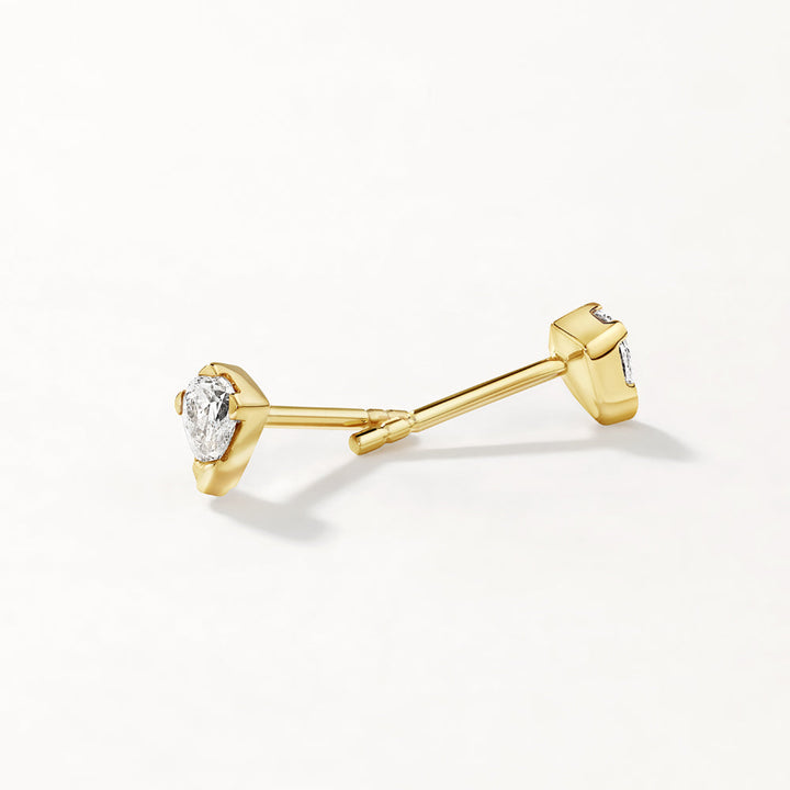 Medley Earrings Laboratory-Grown Diamond Kite Stud Earrings in 10k Gold