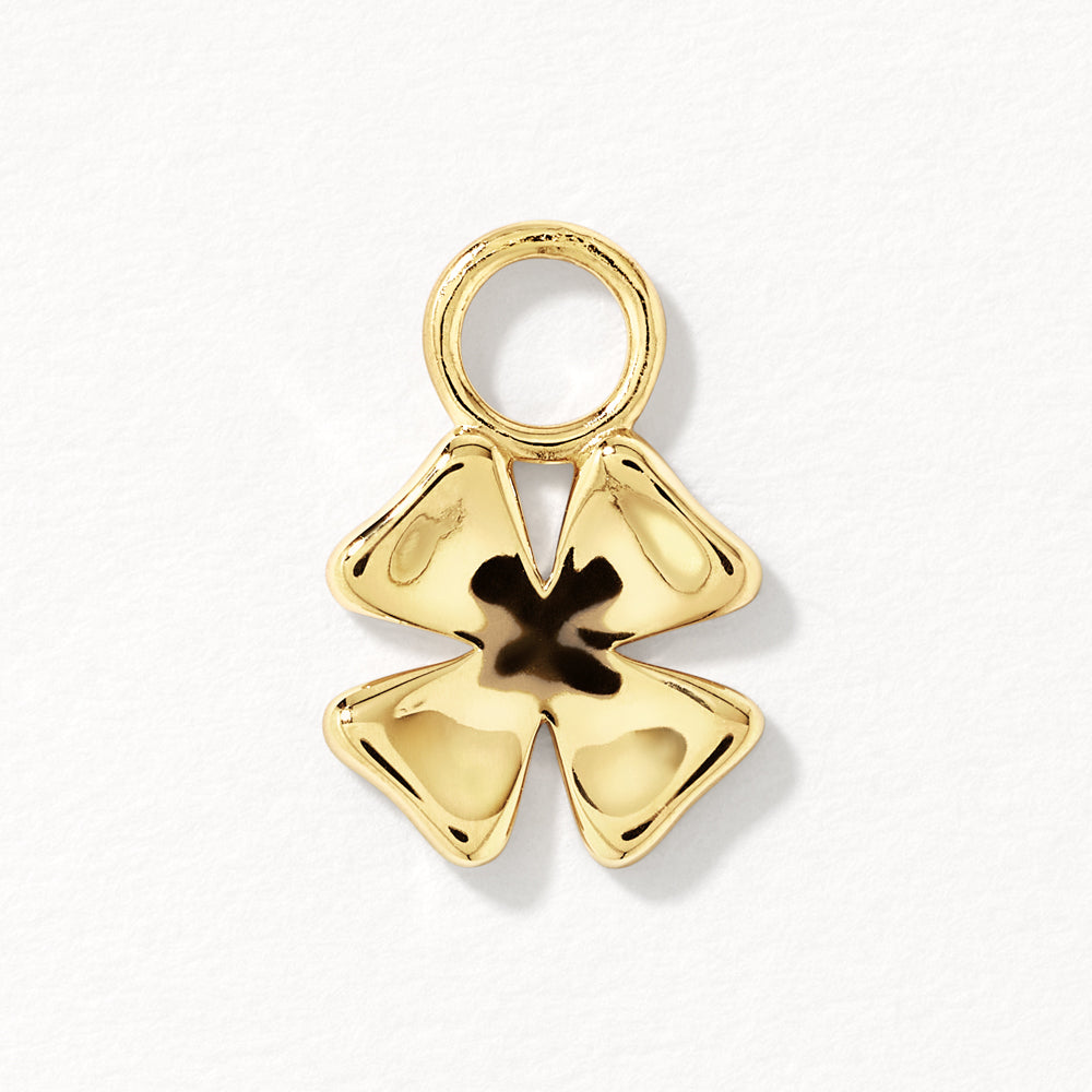 Medley Pendant Lucky Clover Earring Charm in Gold